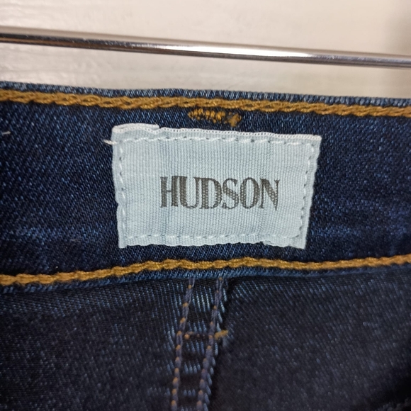 Hudson Boot Crop Frayed Jeans in Medium Wash Size 26 - Picture 4 of 7